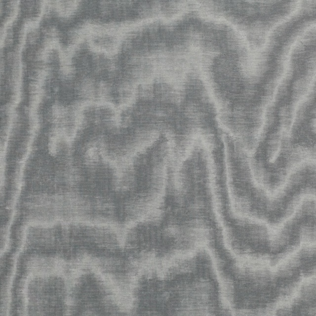 Cool silver-grey fabric with soft marbled bands and a fine woven surface