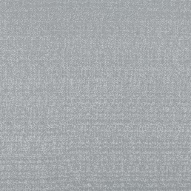 Close-up of cool silver-grey fabric with a fine, softly mottled woven texture