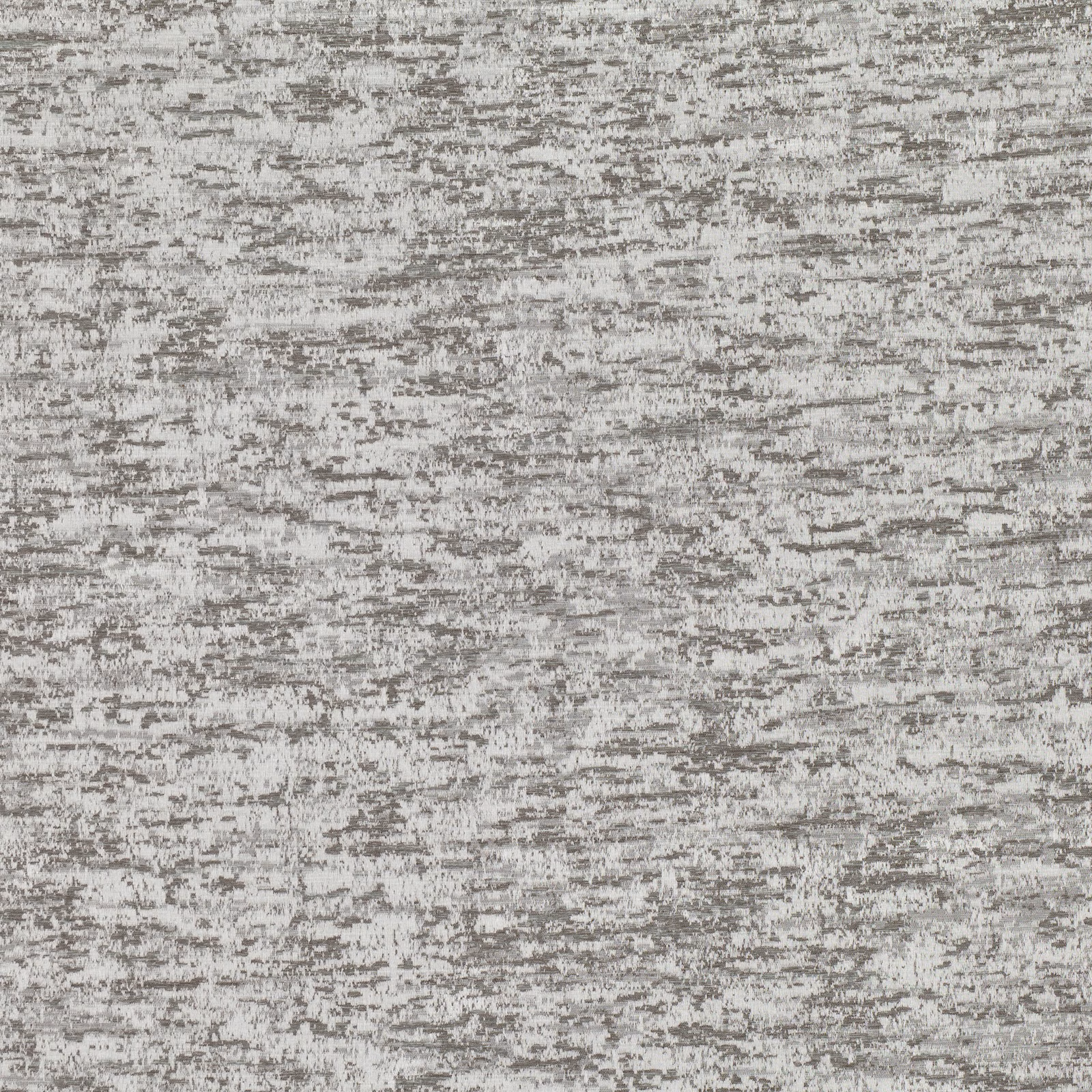 Cool silver-grey fabric with distressed horizontal striations and softly flecked texture