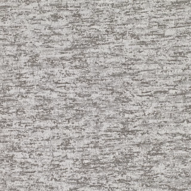 Cool silver-grey fabric with distressed horizontal striations and softly flecked texture