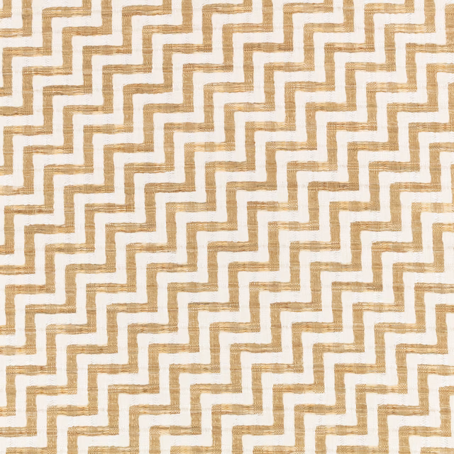 Ivory textile with warm tobacco-tan stepped ladder lines and visible woven texture