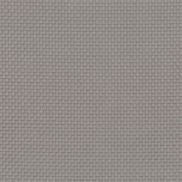 Cool mineral-grey woven swatch with a tiny tonal grid and softly tactile surface