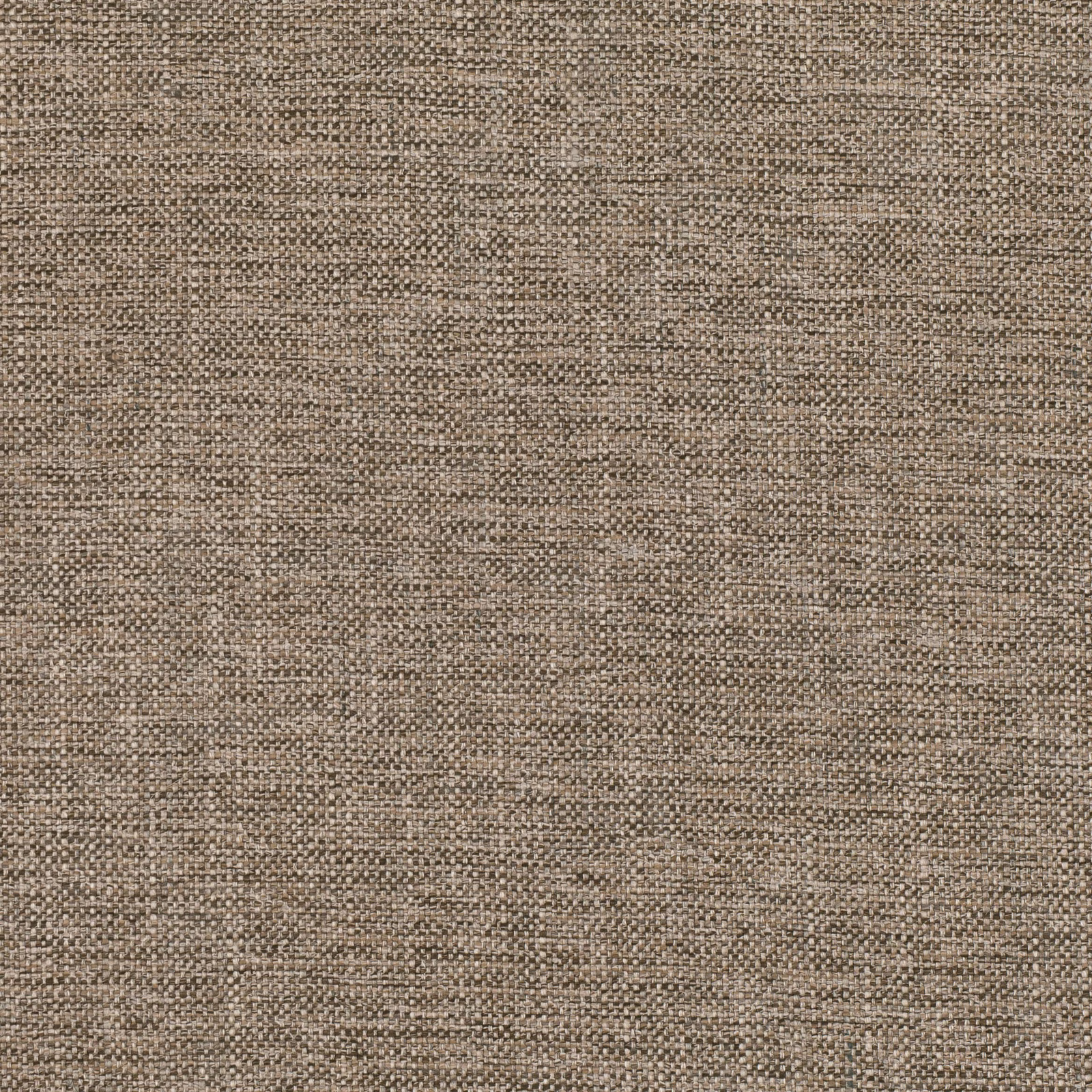 Close view of warm cocoa-brown fabric with a dense, flecked woven texture