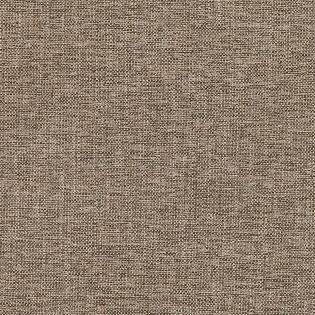 Close view of warm cocoa-brown fabric with a dense, flecked woven texture