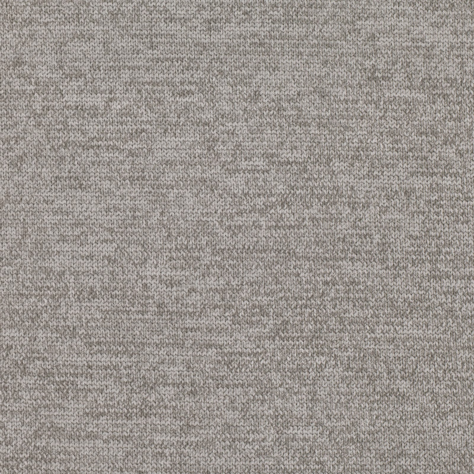 Close-up of cool silver-grey fabric with fine mottled horizontal weave
