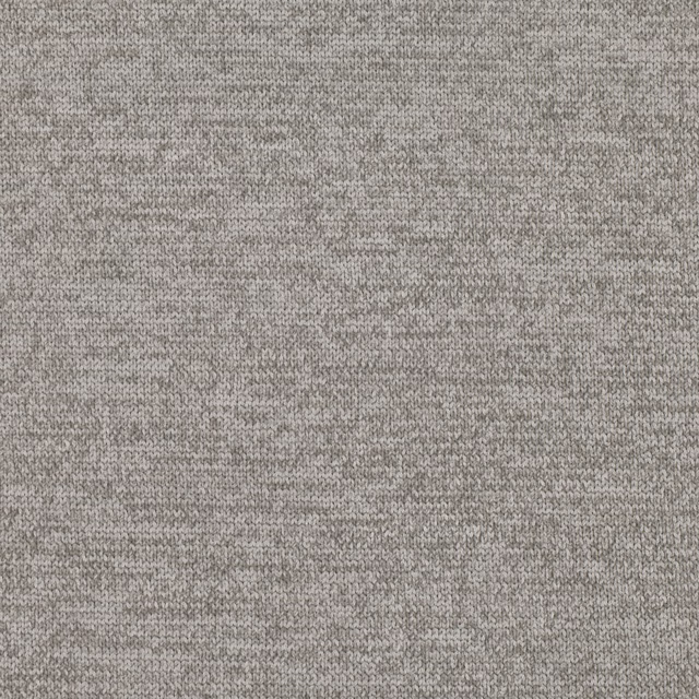 Close-up of cool silver-grey fabric with fine mottled horizontal weave