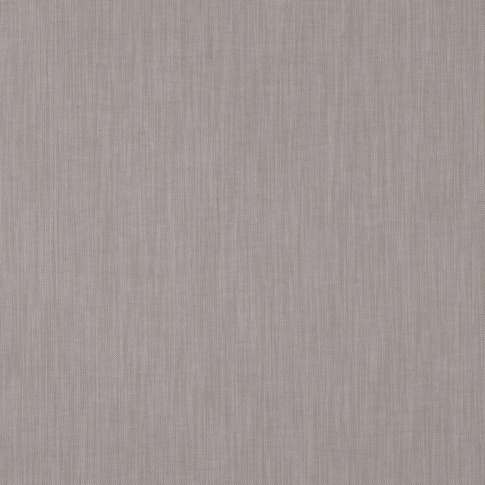 Close-up of taupe-grey woven fabric with fine, subtle vertical striations
