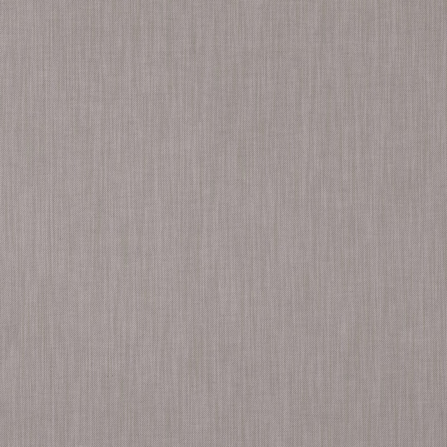 Close-up of taupe-grey woven fabric with fine, subtle vertical striations