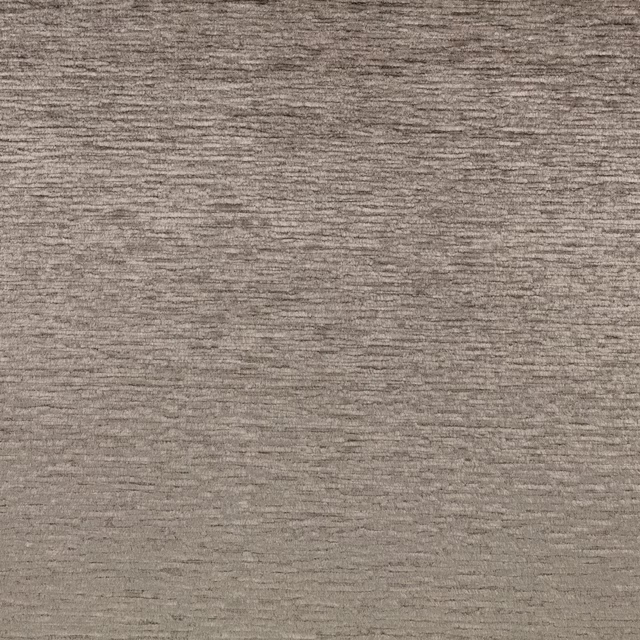 Close-up of weathered taupe-grey textile with fine irregular horizontal woven texture