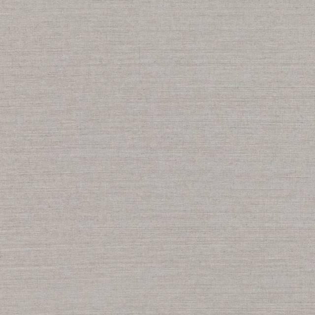 Pale greige wallcovering with fine horizontal linen-like striations