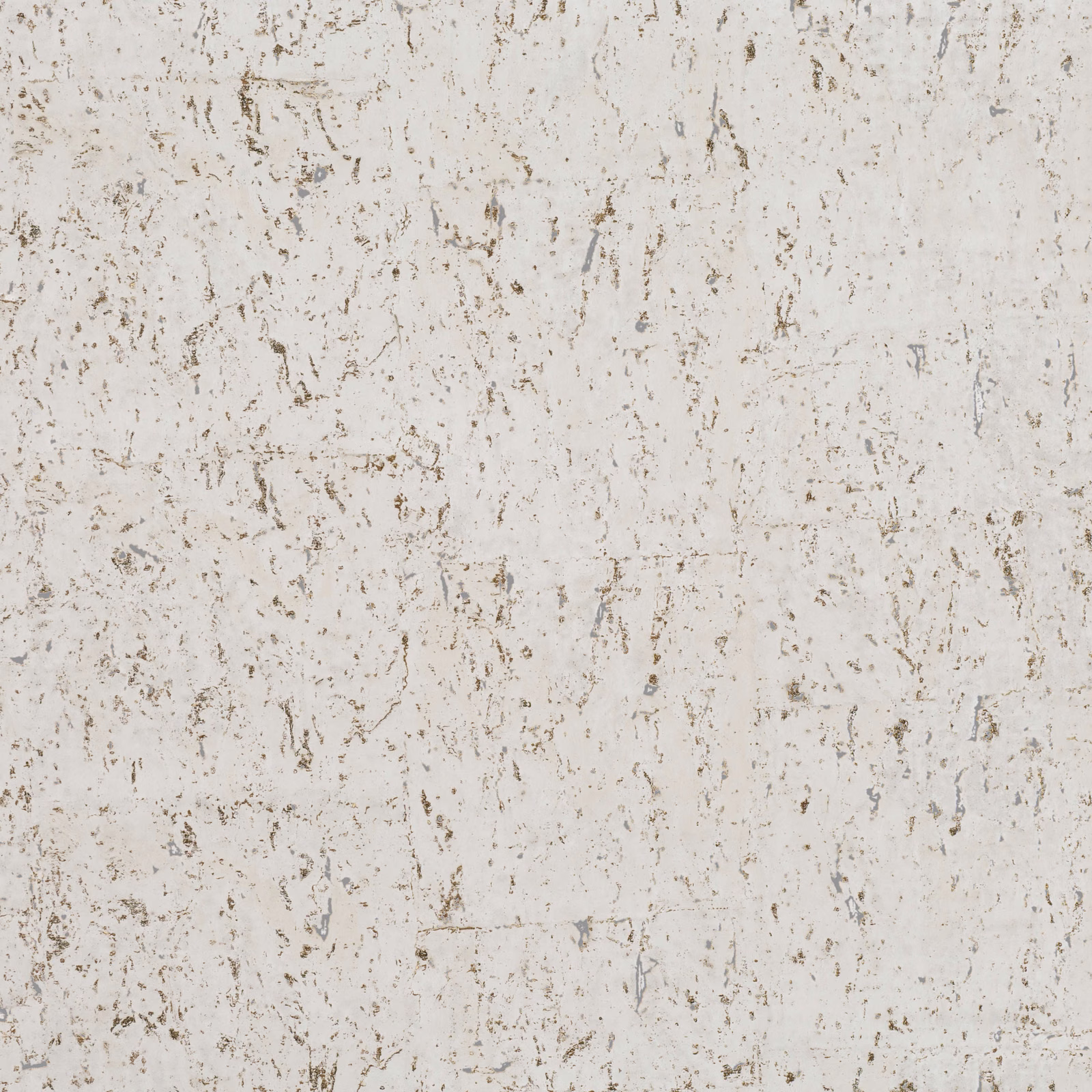 Pale ivory wallpaper with scattered taupe-grey mineral flecks and weathered texture