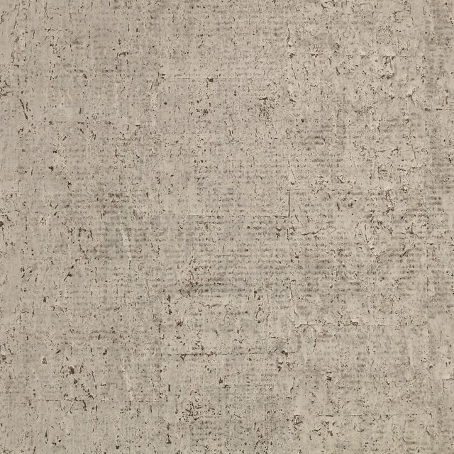 Warm elephant taupe wallpaper with a softly distressed, mottled mineral surface and dark flecks