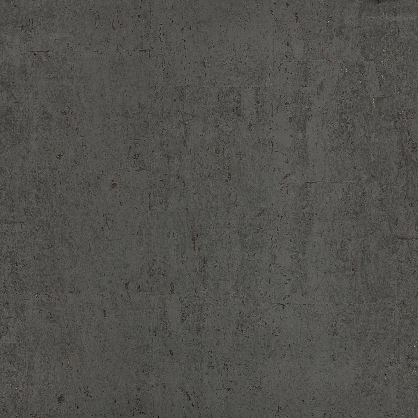 Deep charcoal-grey matt wallcovering with cloudy mineral marks and subtle vertical striations