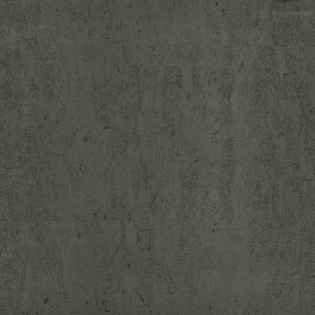 Deep charcoal-grey matt wallcovering with cloudy mineral marks and subtle vertical striations