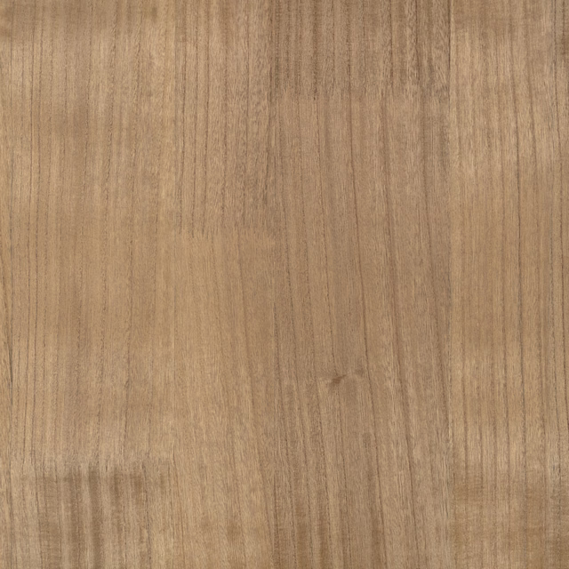 Warm tobacco-brown wallpaper with subtle vertical woodgrain striations