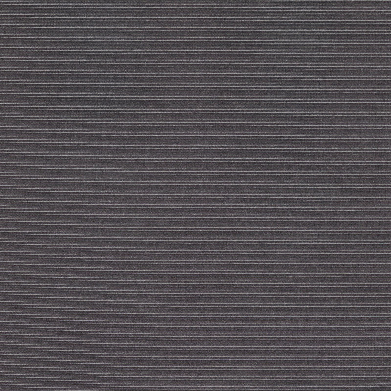 Smoked charcoal-grey textile with fine horizontal ribs and a gently striated surface