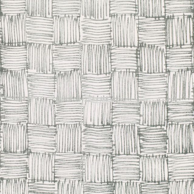 Soft pebble-grey textile with alternating vertical and horizontal lined blocks