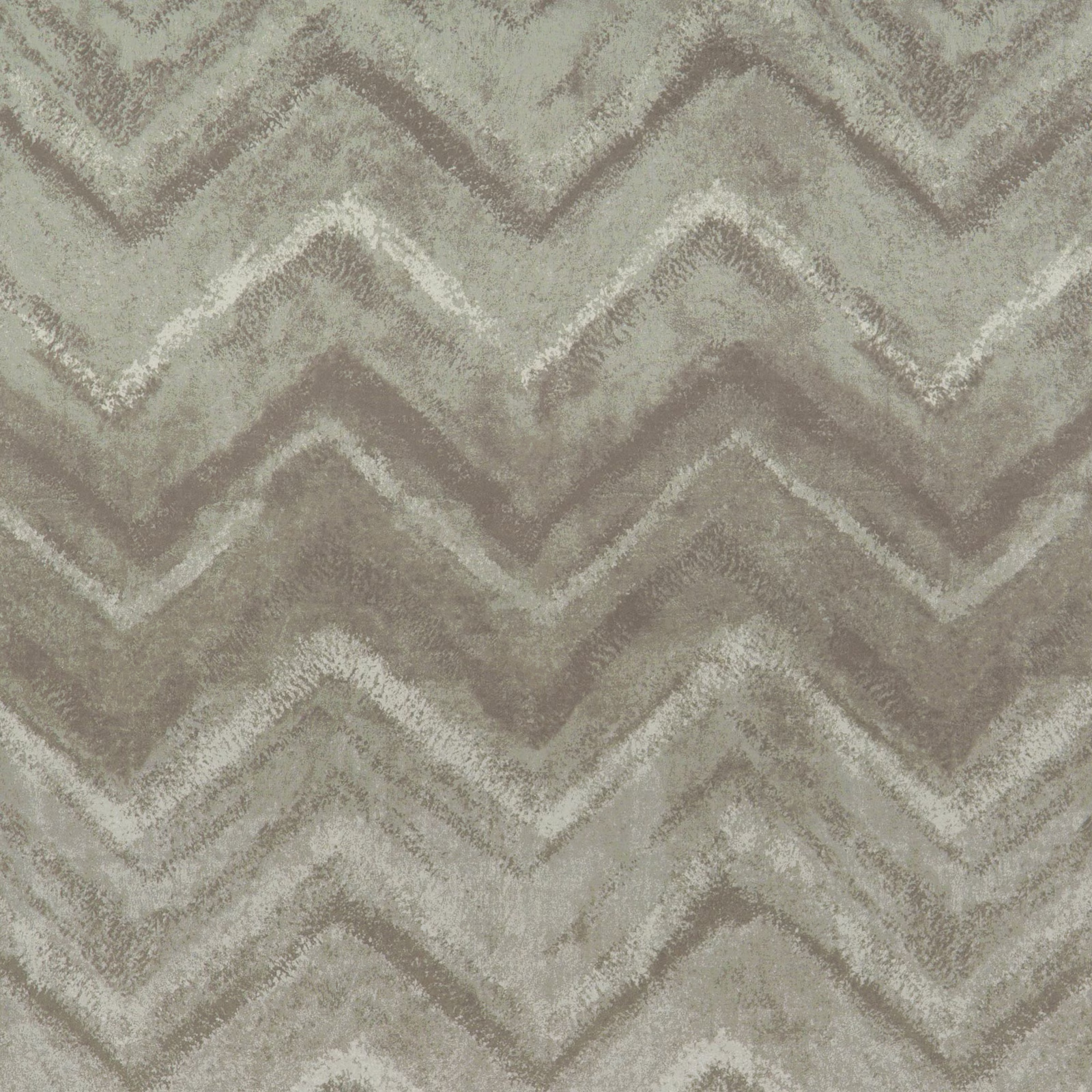 Silver-grey chevron fabric with a softly mottled, brushed-looking surface