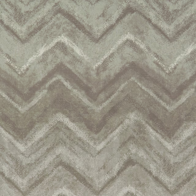 Silver-grey chevron fabric with a softly mottled, brushed-looking surface
