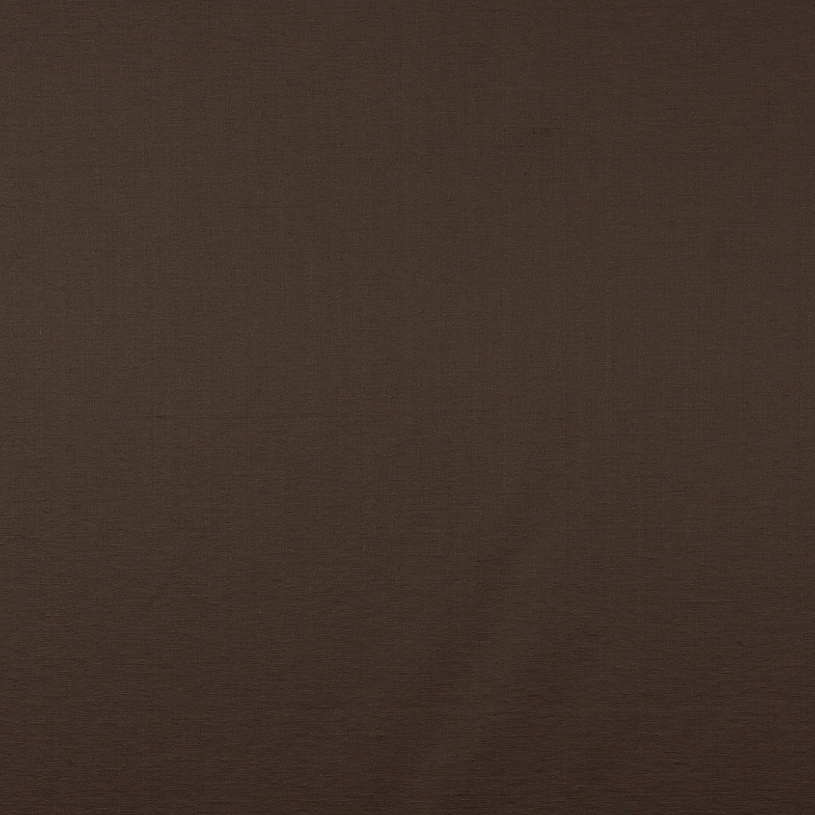 Deep cocoa-brown plain weave with subtle horizontal grain and low sheen