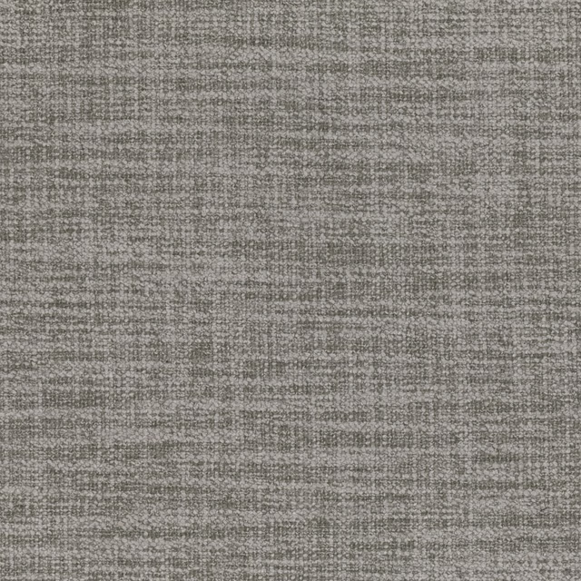 Close-up of cool mineral-grey woven fabric with flecked horizontal texture
