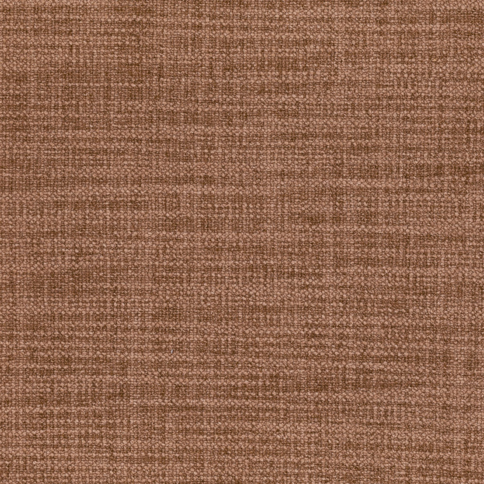 Close view of warm tobacco-brown fabric with a dense, nubby woven texture