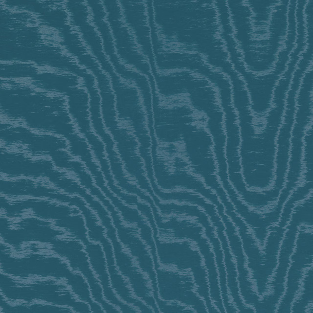 Deep blue-teal fabric with distressed vertical ripple lines and mottled texture