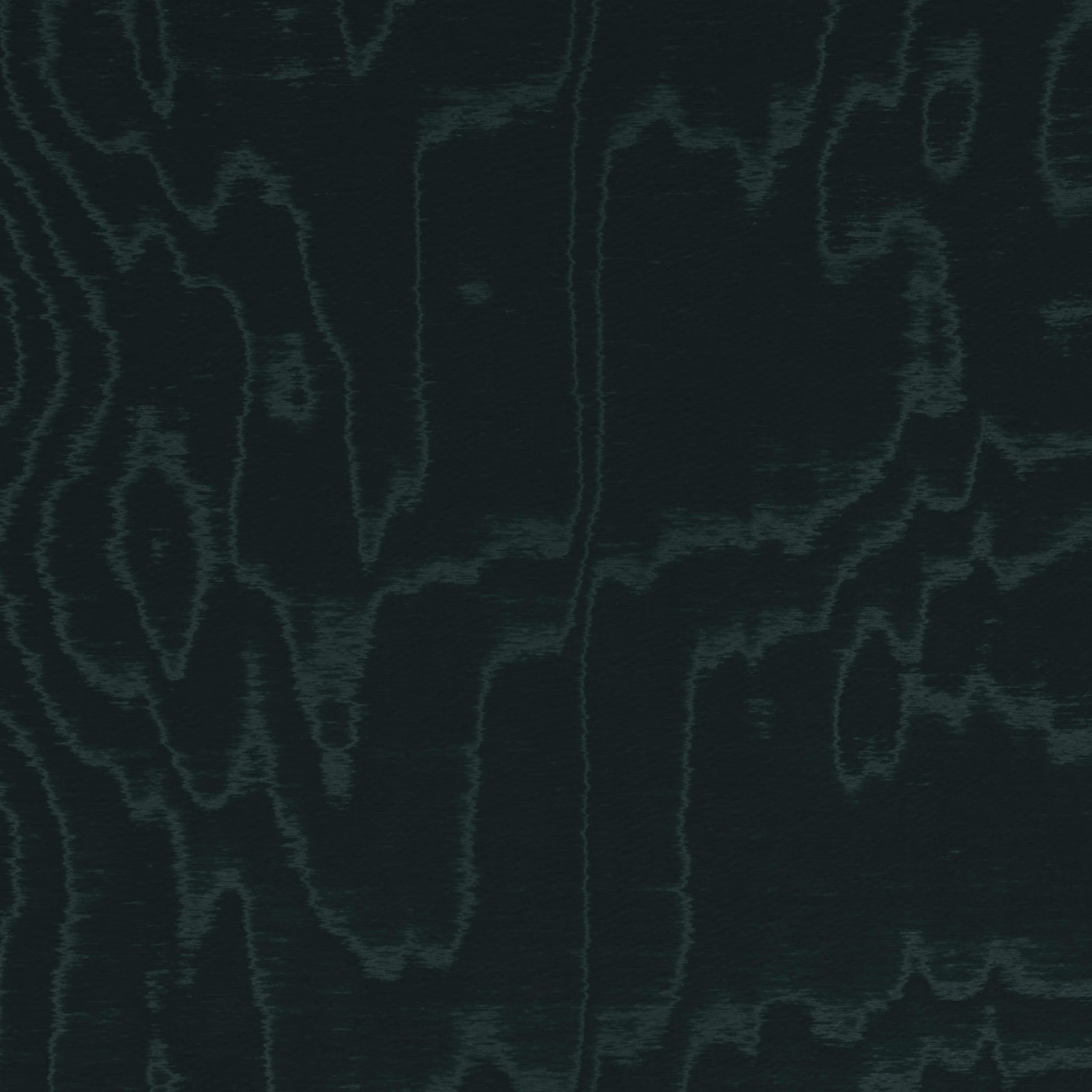 Near-black teal fabric with irregular tonal woodgrain lines and subtle sheen
