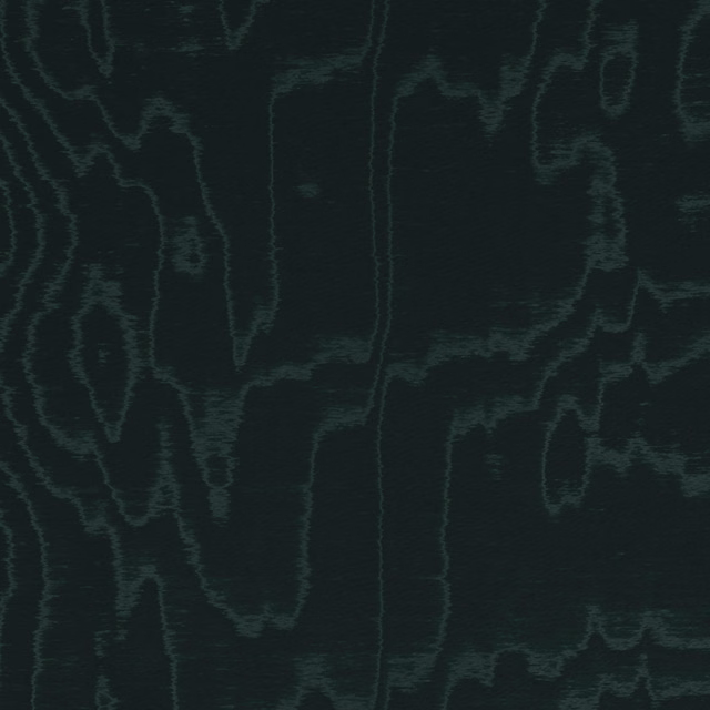 Near-black teal fabric with irregular tonal woodgrain lines and subtle sheen
