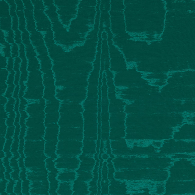 Deep jade teal textile with rippling turquoise vertical forms and fine horizontal weave