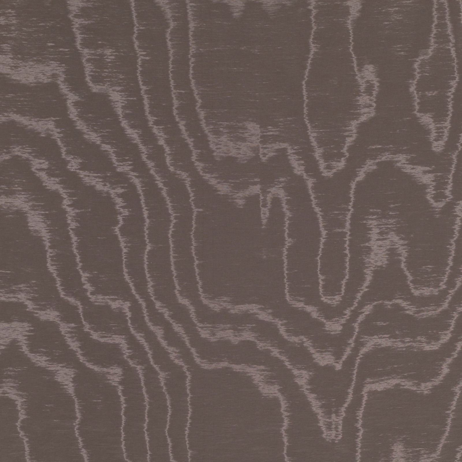 Deep mole taupe fabric with irregular pale woodgrain lines and woven texture