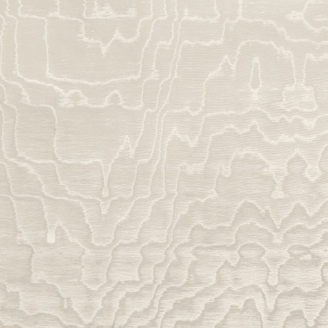 Pale vellum fabric with flowing ivory contour lines and fine woven texture