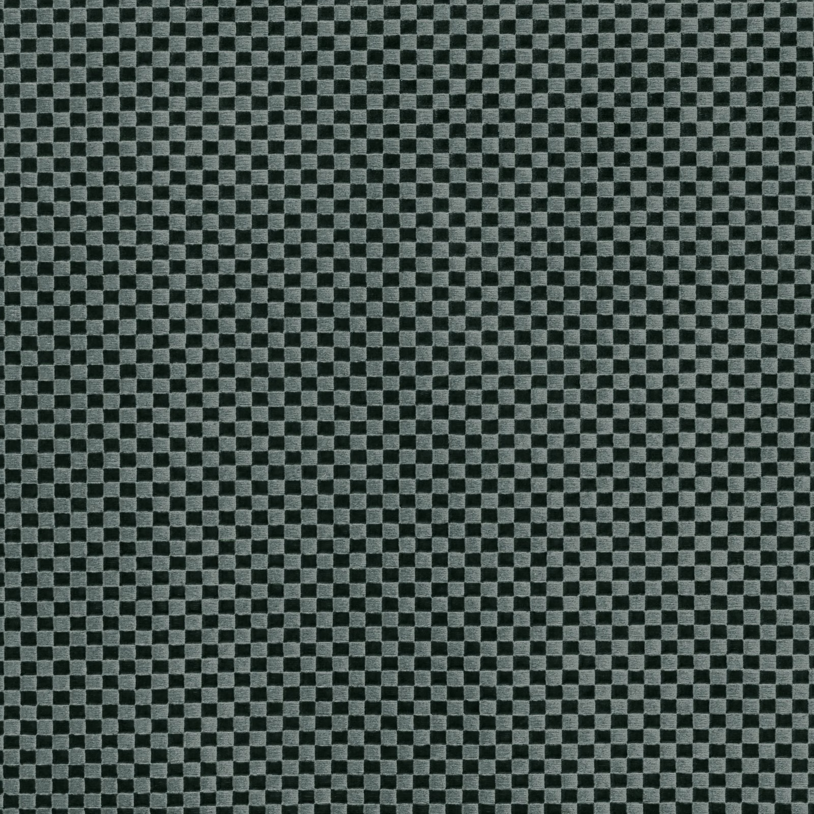 Charcoal and sage-green micro-check woven fabric with a softly textured surface
