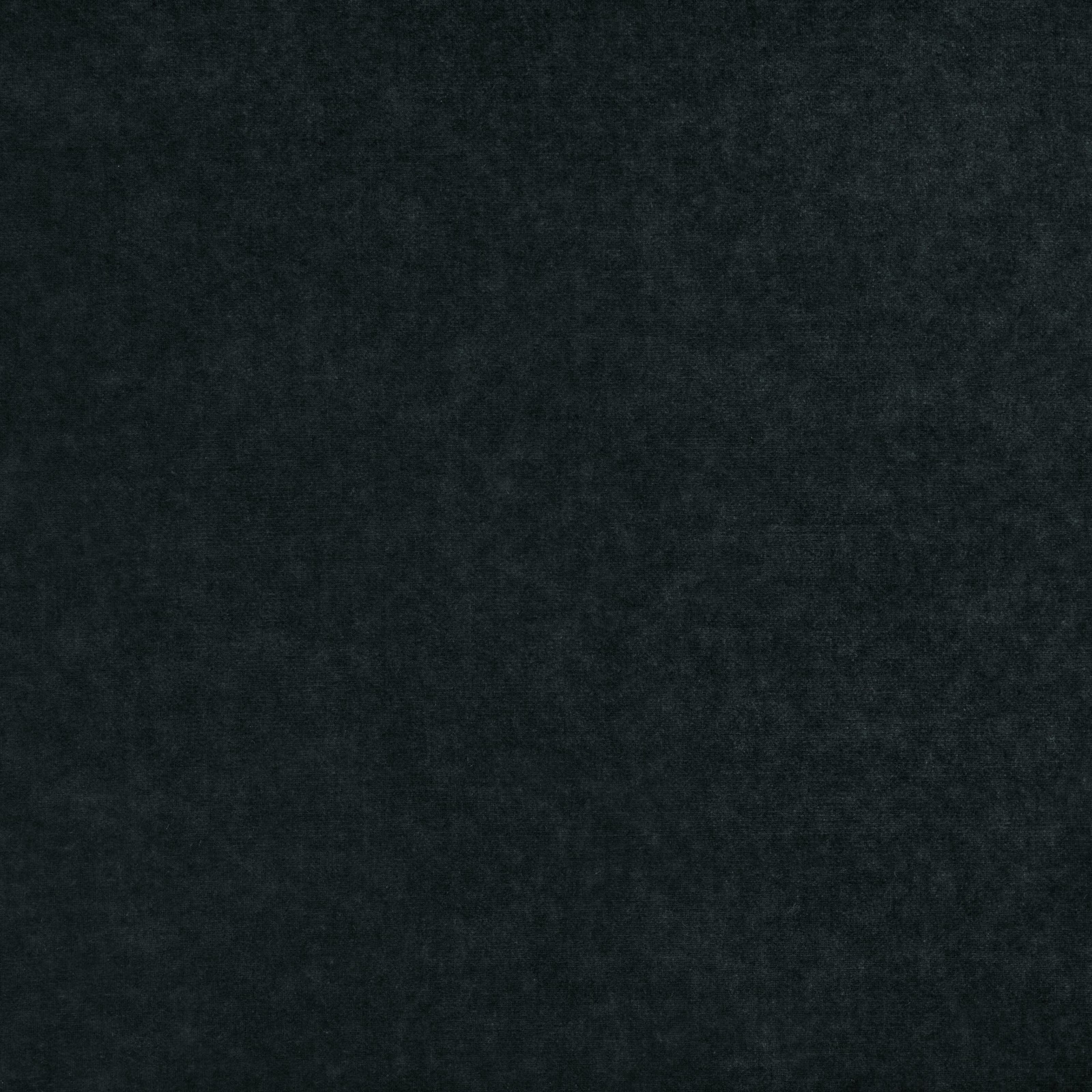 Deep charcoal-black fabric with a softly mottled, plush-looking plain surface