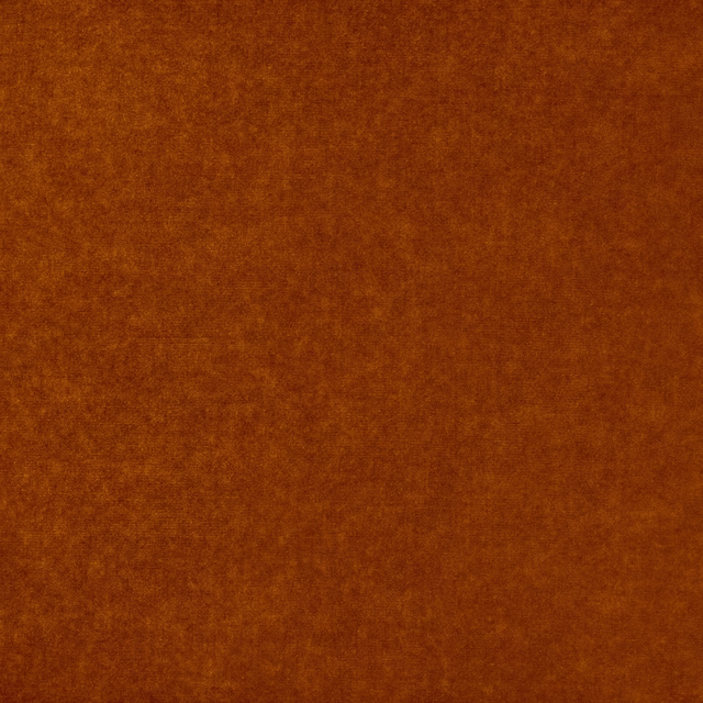 Warm rust-orange fabric with a softly mottled, plush-looking surface