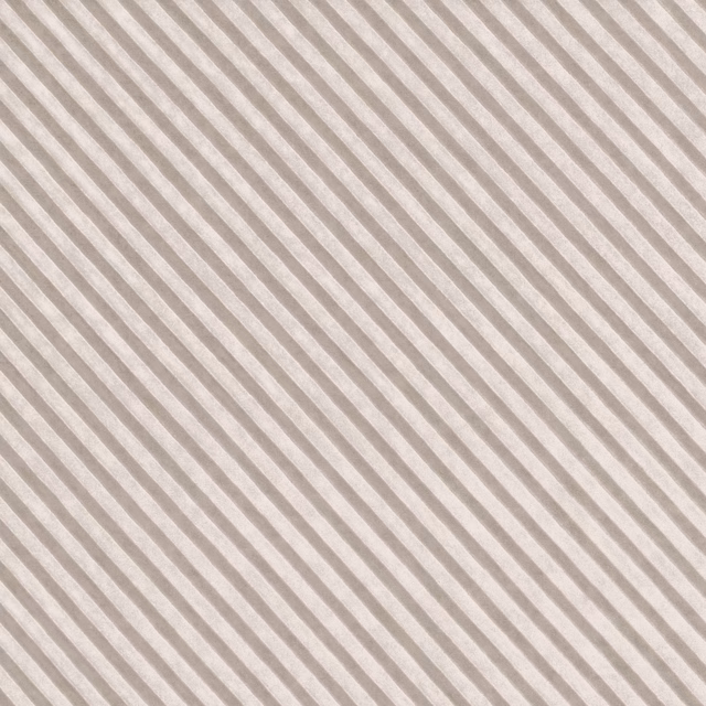 Pale warm-grey woven textile with narrow diagonal ivory stripes
