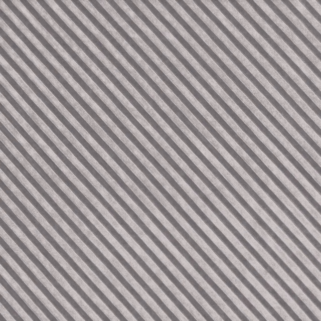 Silver-grey fabric with fine diagonal graphite stripes and a softly textured surface