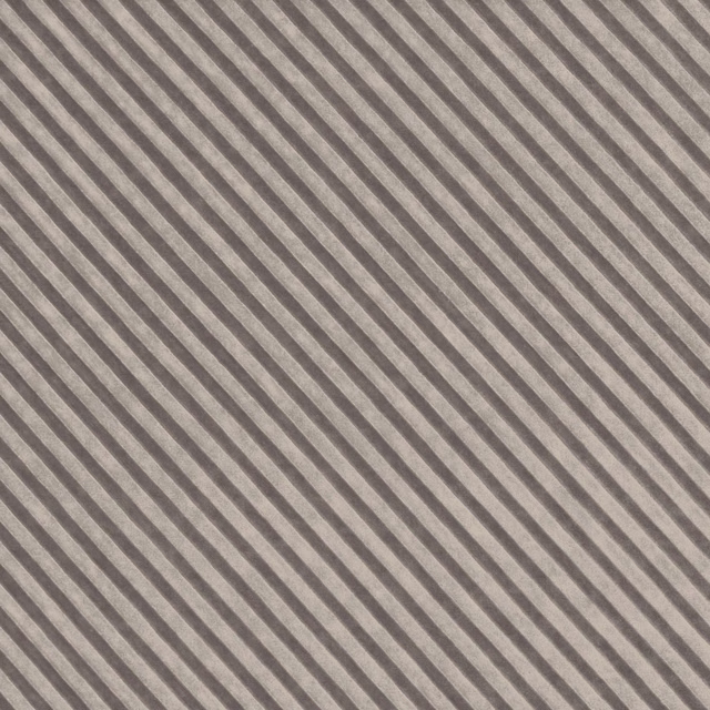 Warm taupe-grey fabric with closely spaced diagonal grey woven stripes
