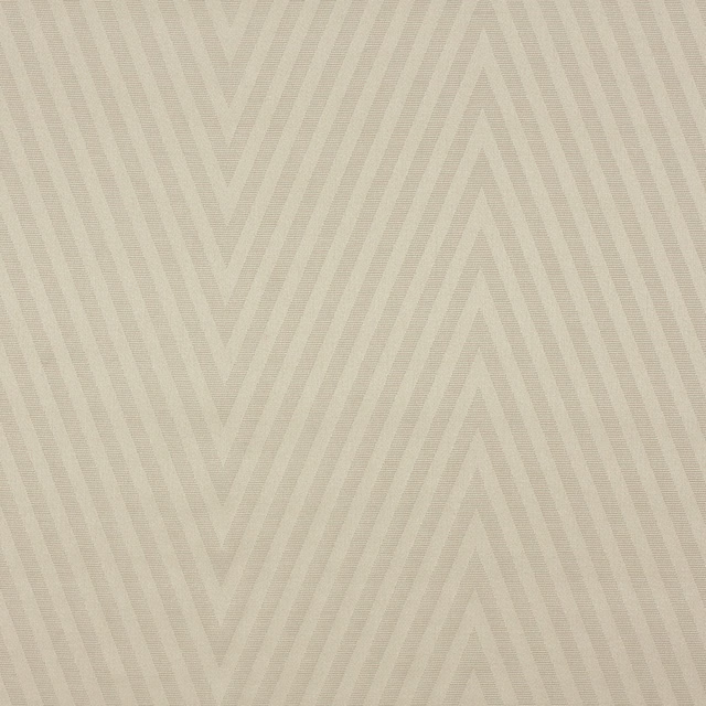 Pale greige woven fabric with softly contrasting chevron stripes and fine texture