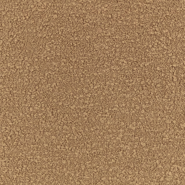 Warm tobacco-brown fabric with dense irregular nubby loops and softly mottled shading