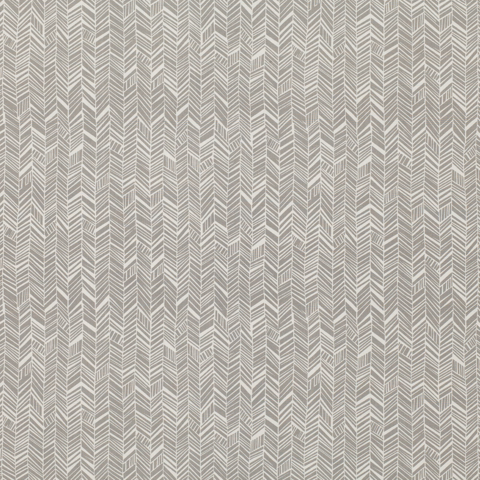 Cool silver-grey textile with fine vertical herringbone chevrons and tonal woven texture