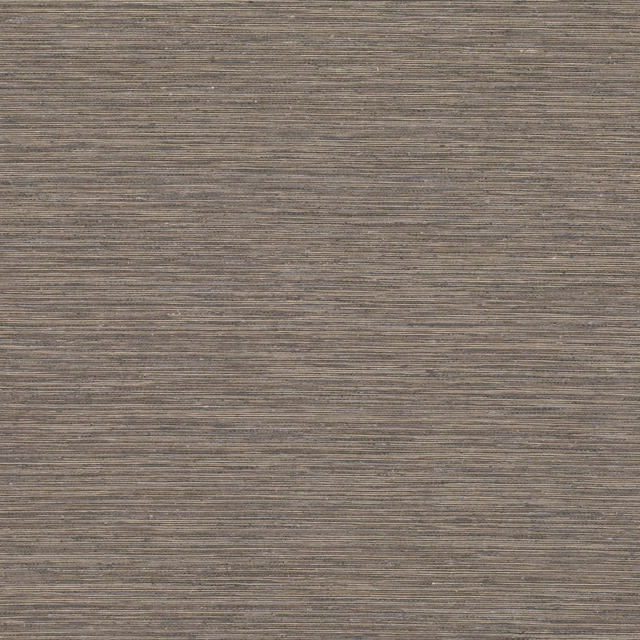 Close-up of taupe-brown Rattan Driftwood textile with fine horizontal woven striations
