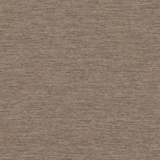 Warm taupe-brown woven fabric with fine horizontal striations and jute-like texture