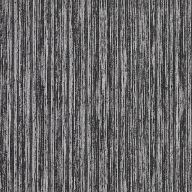 Deep charcoal-grey fabric with dense irregular vertical striations and variegated texture