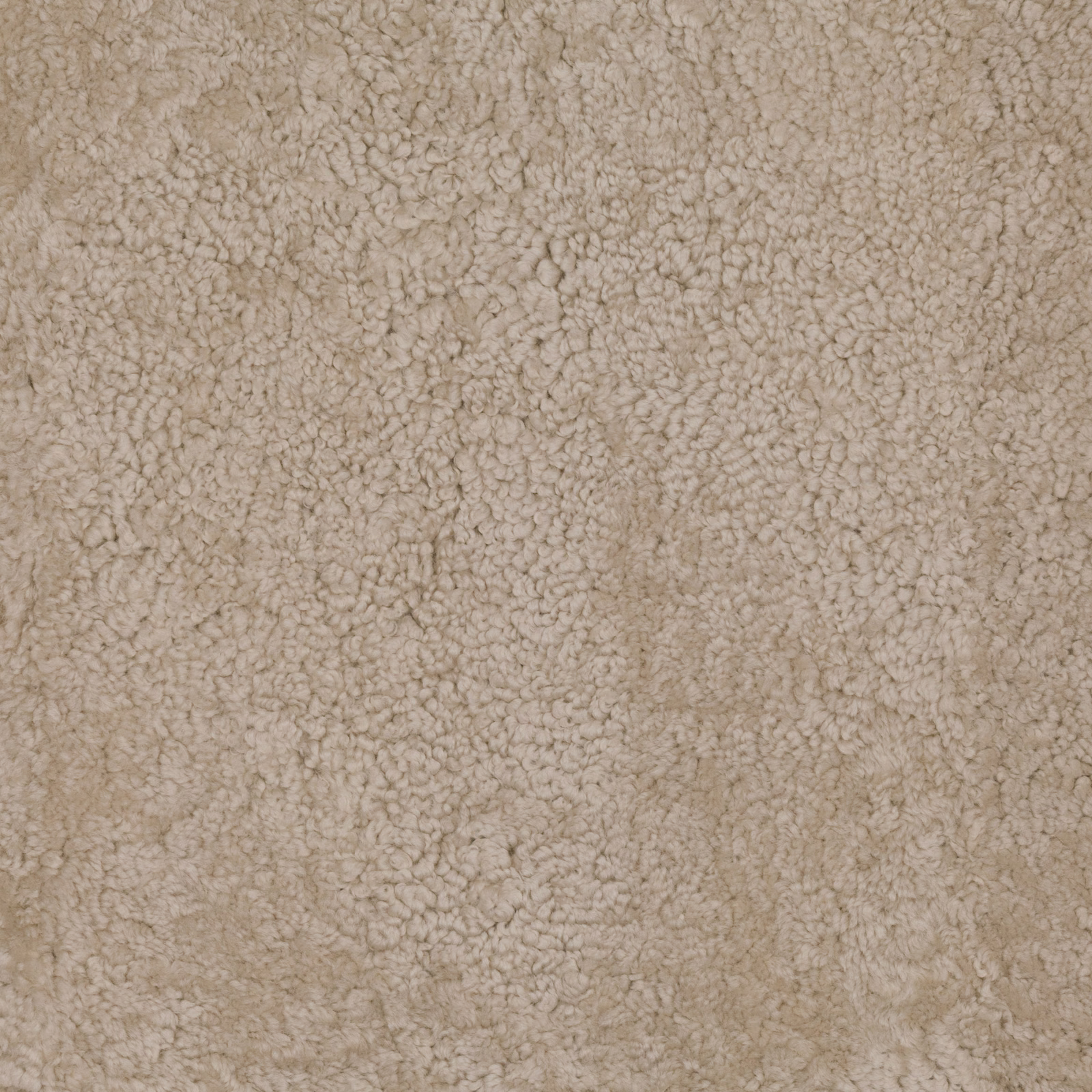Pale warm greige Sheepskin Linen fabric with dense curly loops and soft shading