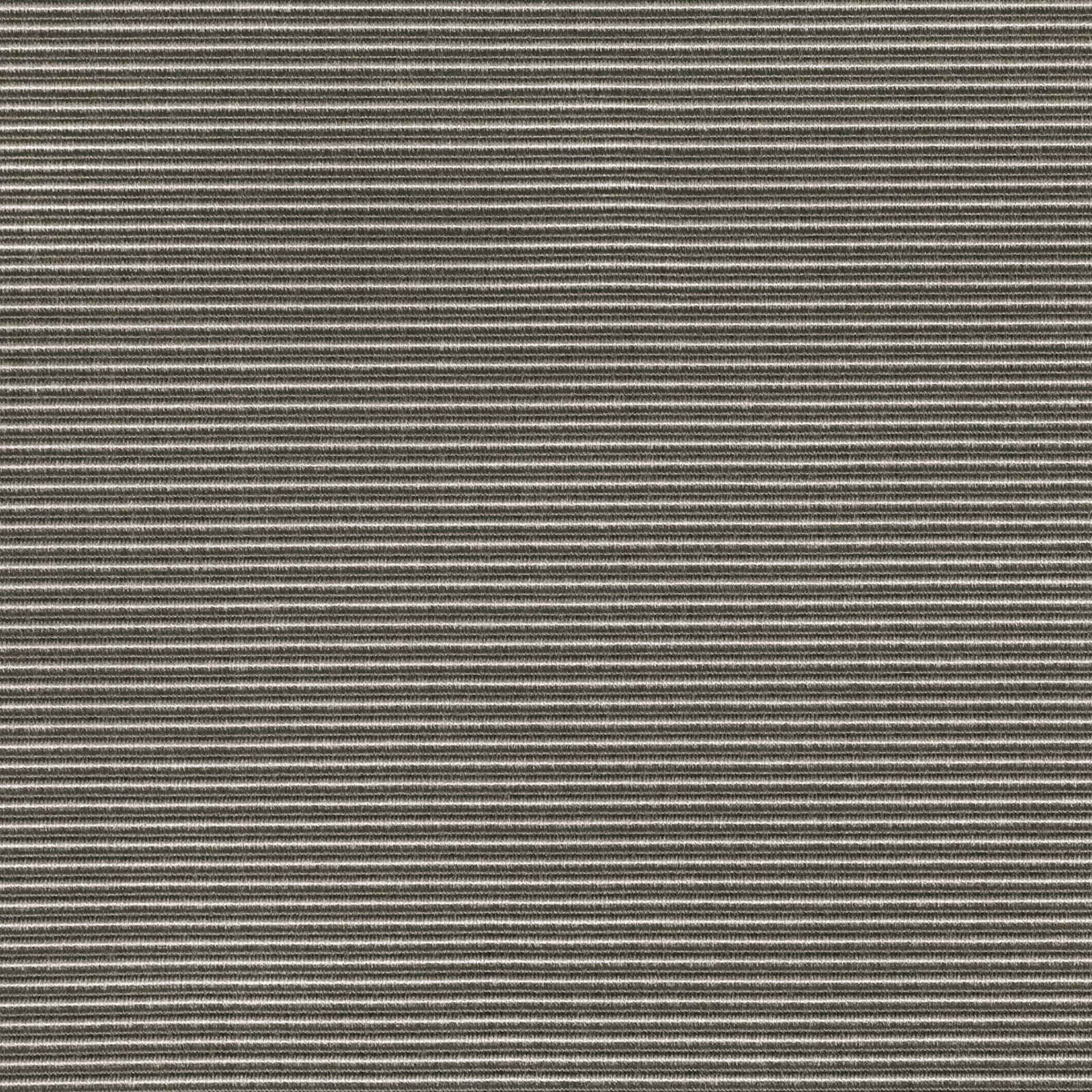 Close-up of charcoal mineral grey textile with fine horizontal woven stripes