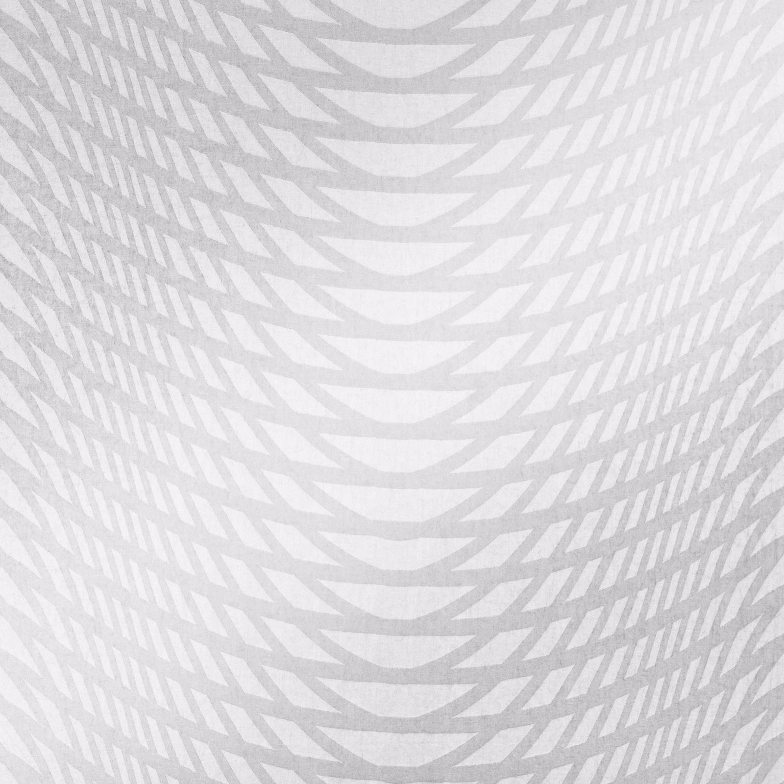 Pale silver-grey fabric with overlapping curved stripes and airy linear detail