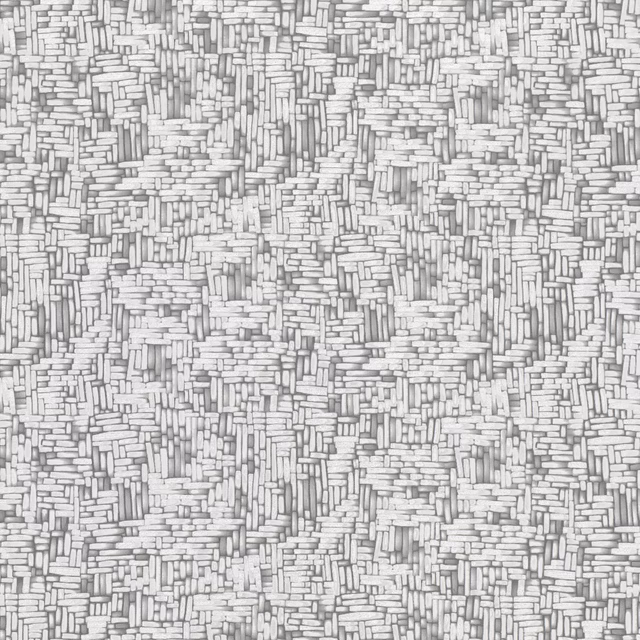 Cool silver-grey textile with dense tiny horizontal and vertical bar-like texture