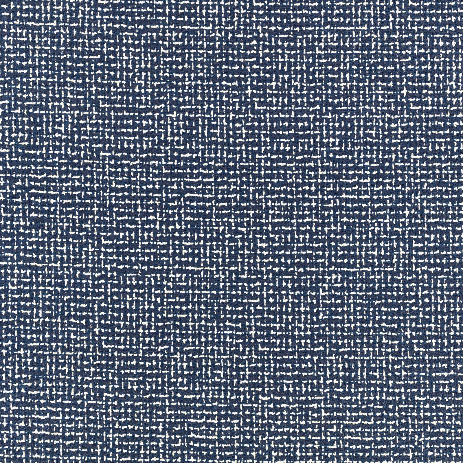Deep ocean-blue woven textile with irregular pale flecks and crosshatch texture