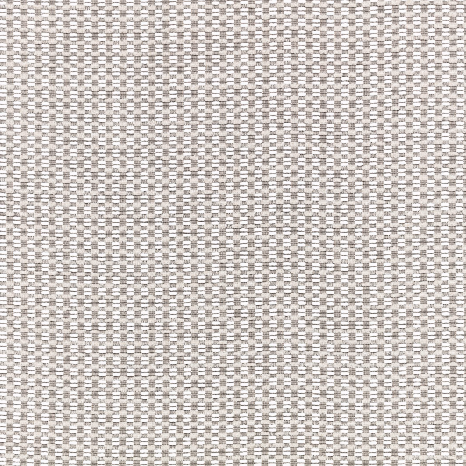 Close-up of a small cream and grey-taupe woven grid with basket texture